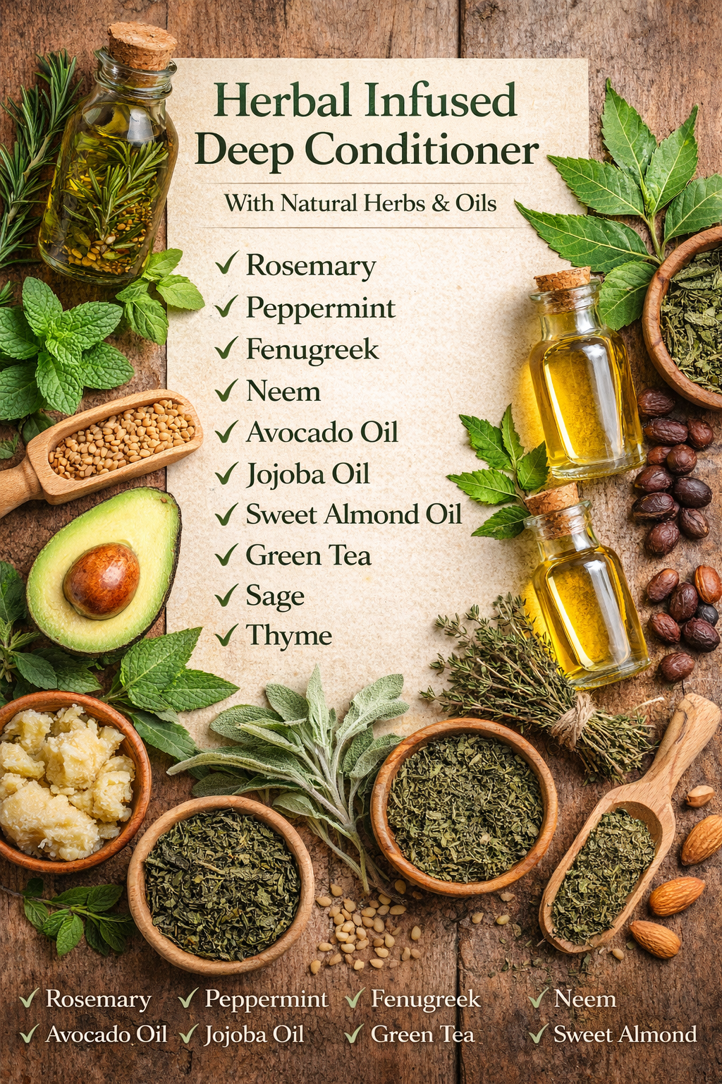 Herbal-Infused Deep Conditioner Hydrate and Protects
