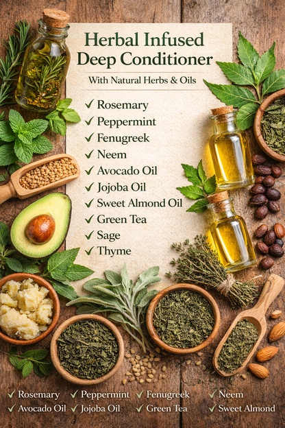 Herbal-Infused Deep Conditioner Hydrate and Protects