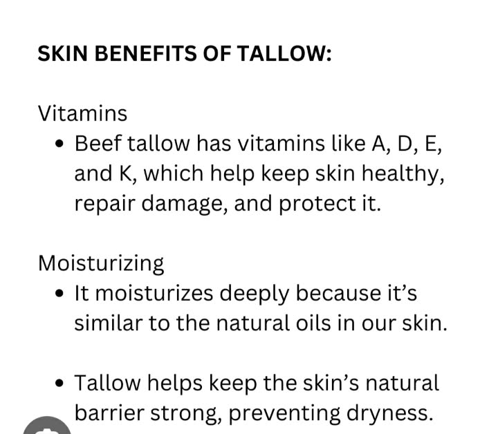 Raw Grass Fed Beef Tallow (Pure nothing added)
