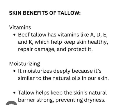 Raw Grass Fed Beef Tallow (Pure nothing added)